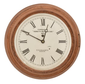 E. Howard & Co. 15-Inch Oak Gallery Clock