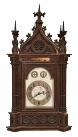 Frank Herschede Gothic Revival Bracket Clock