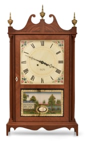 Irvin Rosen Pillar and Scroll Shelf Clock, Mckinley, Virginia