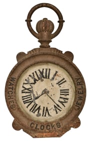Cast Iron Trade Sign for Watches, Clocks & Jewelry