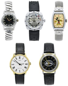 Group of Five Wristwatches