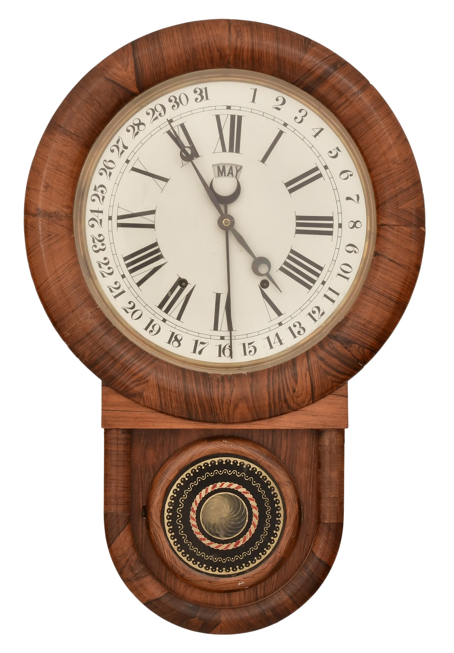 Ansonia Clock Co. "Roman Drop" Calendar Clock (1 of 7)