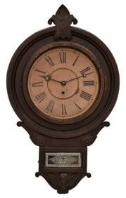 William L. Gilbert Clock Co. "Circle Drop" Wall Clock