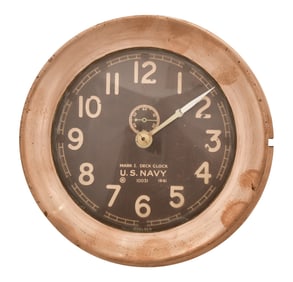 Chelsea Clock Co. U.S. Navy Mark 1 Deck Clock