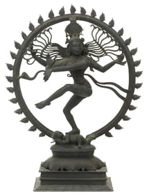 A Large Asian Bronze Model of Shiva Nataraja