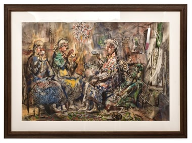 Robert Noel Blair (American, 1912-2002), Tea Party