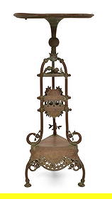 Charles Parker Company Aesthetic Movement Plant Stand: Charles Parker Company(Meriden, Connecticut, 1832-1957)Aesthetic Movement Plant Standcirca 1885brass31 x 14 1/2 inches