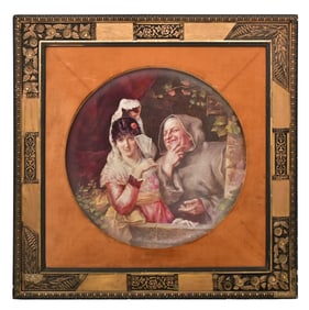 Creil et Montereau Porcelain Plaque