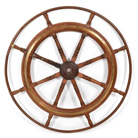 19th Century Dutch Clipper Ship's Wheel