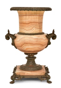 French Bronze-Mounted Onyx Urn