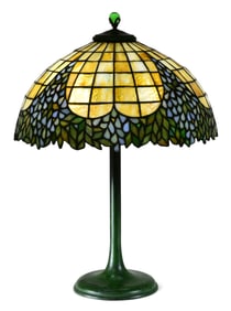 Unique Art Glass & Metal Co. "Periwinkle" Table Lamp