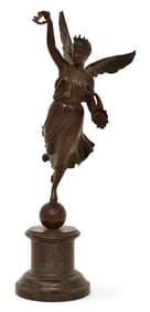 Continental Bronze Sculpture of Nike