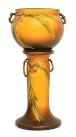 Roseville Pottery "Pinecone" Jardiniere & Pedestal