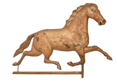 American Copper Running Horse Weathervane