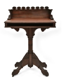 Gothic Revival Walnut Podium