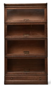 Globe-Wernicke Co. Four Section Oak Barrister's Bookcase, Grade 299
