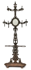 American Wrought Iron Hall Tree