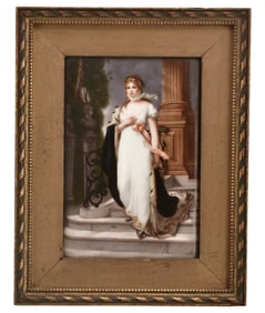 German Porcelain Plaque, "Queen Louise of Prussia"