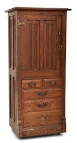 The Harvard Co. Oak Dental Cabinet