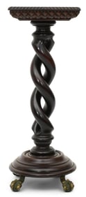 Merklen Brothers Mahogany Pedestal
