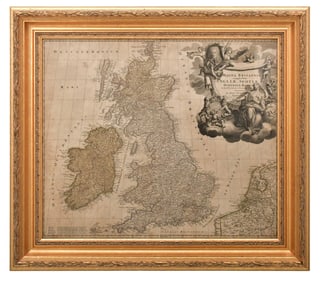 1720 Map of England, Magna Britannia