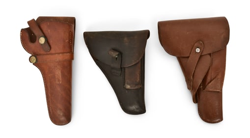 Three Leather Gun Holsters