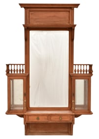 American Cherry Spindled Wall Cabinet