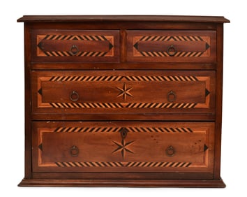 Inlaid Mahogany Apothecary Chest