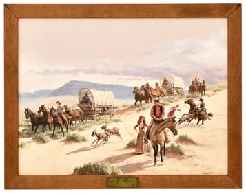 Tom Beecham (American, 1926-2000), "Morning on the Prairie"