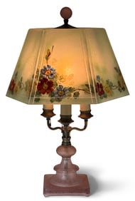 Jefferson Lamp Co. Floral Table Lamp