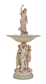 Bisque Porcelain Figural Centerpiece