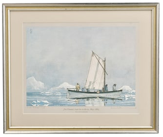 William Gilkerson (Wisconsin/Nova Scotia, 1936-2015), Jim Vincent's Boat Lost in the Ice, May 1885