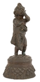Juan Clara Ayats (Spanish, 1875-1958), Bronze Sculpture of a Child
