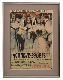 Georges Dola La Chauve Souris Lithograph Poster, 1904
