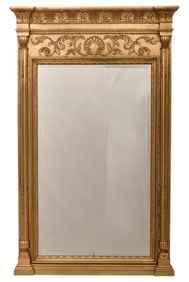 Giltwood Mirror with Beveled Glass