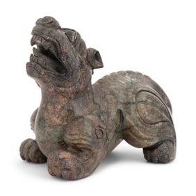 Chinese Carved Stone Figure of a Foo Dog