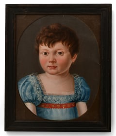 American Folk Art Portrait of a Child