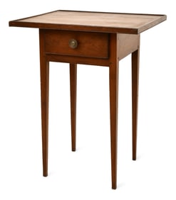 Hepplewhite Cherry One-Drawer Table