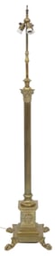 French Empire Style Brass Floor Lamp