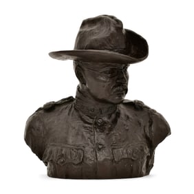 Bronze Bust of Theodore Roosevelt, Academie Julian, Paris