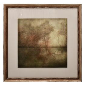 Autumn Landscape, Watercolor, 20th Century