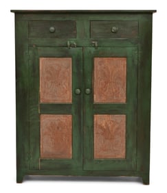 20th Century American Pie Safe Cabinet