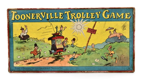 Milton Bradley Co. Toonerville Trolley Game