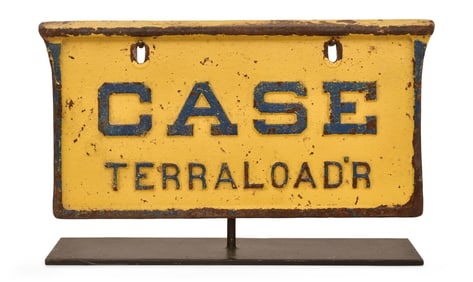 Case Terraload'r Painted Cast Iron Advertising Sign