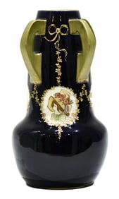 Riessner, Stellmacher & Kessel Amphora Four-Handled Vase