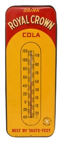 Royal Crown Cola Tin Advertising Thermometer