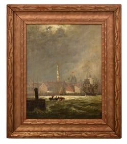 William Francis Longstaff (Australian, 1879-1953), "Squally Day"