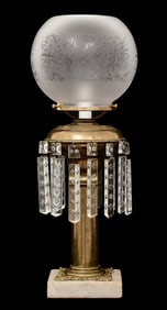 Brass & Glass Astral Lamp