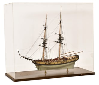 Cased Model Ship of the Fair American