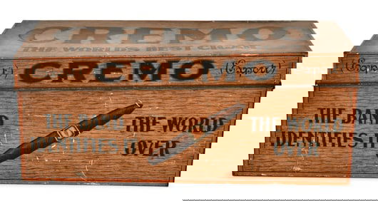 Cremo Cigar Store Display Tin Humidor